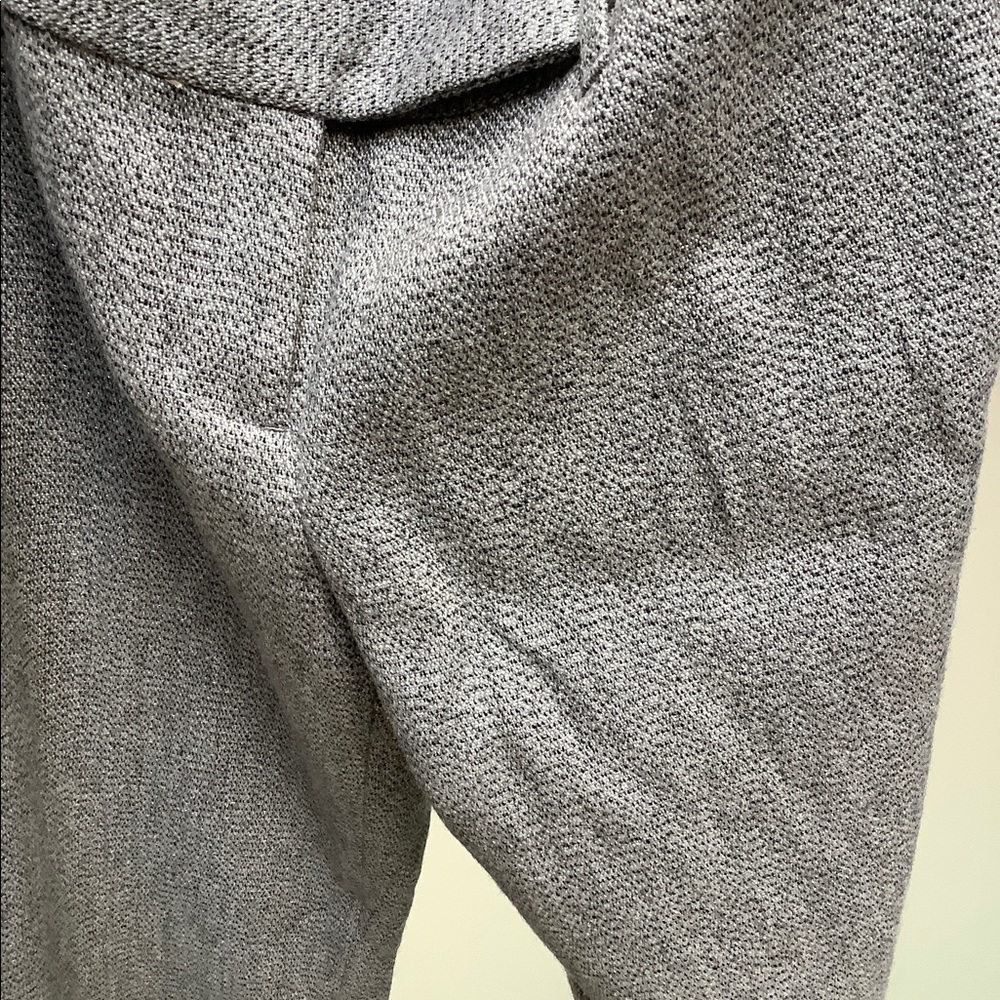 Petite Gray Wool Pants with Silver Thread - Picture 6 of 6